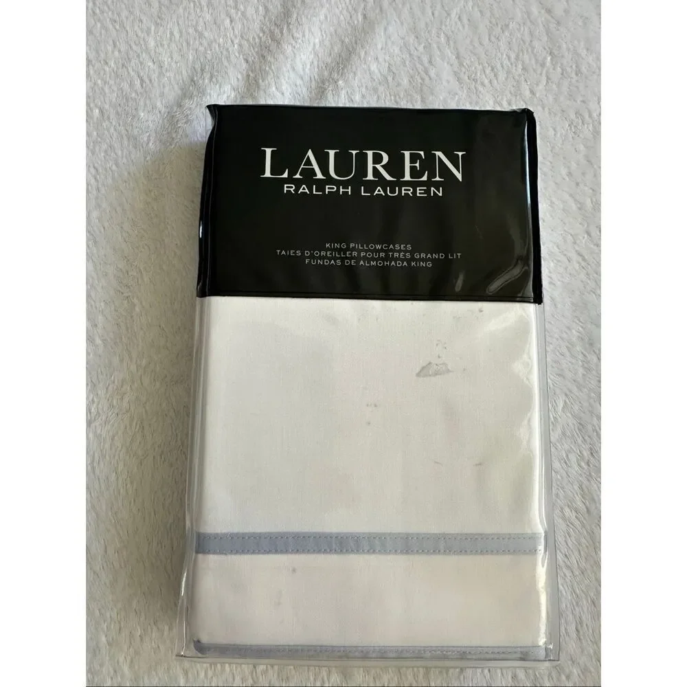 Ralph Lauren Spencer border satin pillowcase - king